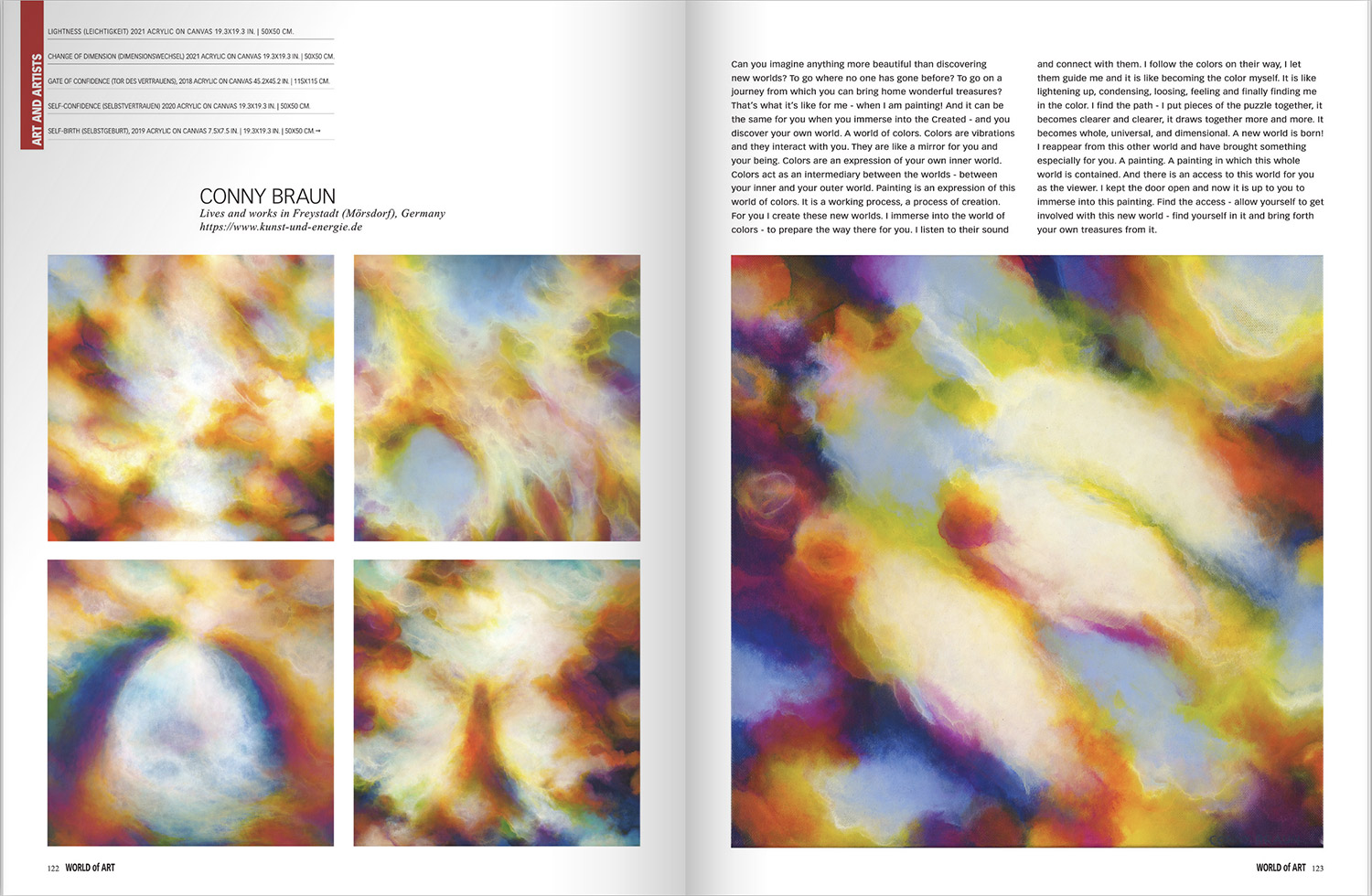 Auszug aus dem Biennale Katalog mit Beitrag von Conny Braun